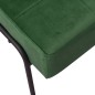 vidaXL Silla de relajación de terciopelo verde oscuro 65x79x87 cm
