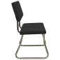 vidaXL Banco de cuero sintético 110 cm negro