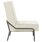 vidaXL Silla de relajación de terciopelo crema blanca 65x79x87 cm vidaXL Silla de relajación de terciopelo crema blanca 65x79x87 cm