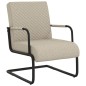 vidaXL Silla voladiza cuero sintético gris claro vidaXL Silla voladiza cuero sintético gris claro