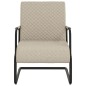 vidaXL Silla voladiza cuero sintético gris claro vidaXL Silla voladiza cuero sintético gris claro