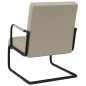 vidaXL Silla voladiza cuero sintético gris claro vidaXL Silla voladiza cuero sintético gris claro