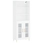 vidaXL Aparador alto madera contrachapada blanco 69,5x34x180 cm vidaXL Aparador alto madera contrachapada blanco 69,5x34x180 cm
