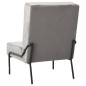 vidaXL Silla de relajación de terciopelo gris claro 65x79x87 cm vidaXL Silla de relajación de terciopelo gris claro 65x79x87 cm
