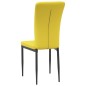 vidaXL Sillas de comedor 4 uds terciopelo amarillo mostaza vidaXL Sillas de comedor 4 uds terciopelo amarillo mostaza