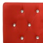 vidaXL Banco de cuero sintético rojo 110 cm vidaXL Banco de cuero sintético rojo 110 cm