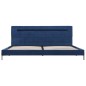 vidaXL Estructura de cama con LED tela azul 160x200 cm vidaXL Estructura de cama con LED tela azul 160x200 cm