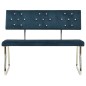 vidaXL Banco de terciopelo azul 110 cm