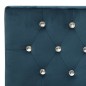 vidaXL Banco de terciopelo azul 110 cm