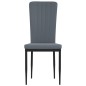 vidaXL Sillas de comedor 2 unidades terciopelo gris oscuro