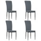 vidaXL Sillas de comedor 4 unidades terciopelo gris oscuro vidaXL Sillas de comedor 4 unidades terciopelo gris oscuro
