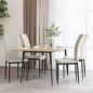 vidaXL Sillas de comedor 4 unidades terciopelo crema vidaXL Sillas de comedor 4 unidades terciopelo crema