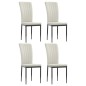 vidaXL Sillas de comedor 4 unidades terciopelo crema vidaXL Sillas de comedor 4 unidades terciopelo crema