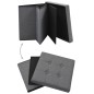 vidaXL Taburete plegable con almacenaje lino sintético gris oscuro vidaXL Taburete plegable con almacenaje lino sintético gris oscuro