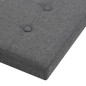 vidaXL Taburete plegable con almacenaje lino sintético gris oscuro vidaXL Taburete plegable con almacenaje lino sintético gris oscuro
