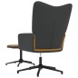 vidaXL Silla de relajación con reposapiés terciopelo y PVC marrón vidaXL Silla de relajación con reposapiés terciopelo y PVC marrón