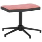 vidaXL Silla de relajación con reposapiés terciopelo y PVC rosa vidaXL Silla de relajación con reposapiés terciopelo y PVC rosa