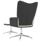 vidaXL Silla de relajación con reposapiés terciopelo y PVC crema vidaXL Silla de relajación con reposapiés terciopelo y PVC crema