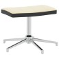 vidaXL Silla de relajación con reposapiés terciopelo y PVC crema vidaXL Silla de relajación con reposapiés terciopelo y PVC crema