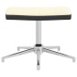 vidaXL Silla de relajación con reposapiés terciopelo y PVC crema vidaXL Silla de relajación con reposapiés terciopelo y PVC crema