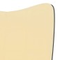 vidaXL Silla de relajación con reposapiés terciopelo y PVC crema vidaXL Silla de relajación con reposapiés terciopelo y PVC crema