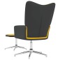 vidaXL Silla de relajación reposapiés terciopelo PVC amarillo mostaza vidaXL Silla de relajación reposapiés terciopelo PVC amarillo mostaza