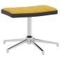 vidaXL Silla de relajación reposapiés terciopelo PVC amarillo mostaza vidaXL Silla de relajación reposapiés terciopelo PVC amarillo mostaza