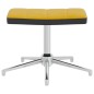 vidaXL Silla de relajación reposapiés terciopelo PVC amarillo mostaza vidaXL Silla de relajación reposapiés terciopelo PVC amarillo mostaza