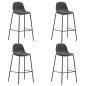 vidaXL Taburetes de cocina 4 unidades tela gris oscuro vidaXL Taburetes de cocina 4 unidades tela gris oscuro