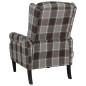 vidaXL Sillón de masaje reclinable de tela marrón vidaXL Sillón de masaje reclinable de tela marrón