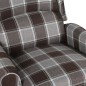 vidaXL Sillón de masaje reclinable de tela marrón vidaXL Sillón de masaje reclinable de tela marrón