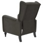 vidaXL Sillón de masaje reclinable de terciopelo gris oscuro vidaXL Sillón de masaje reclinable de terciopelo gris oscuro
