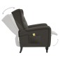 vidaXL Sillón de masaje reclinable de terciopelo gris oscuro vidaXL Sillón de masaje reclinable de terciopelo gris oscuro