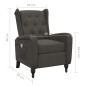 vidaXL Sillón de masaje reclinable de terciopelo gris oscuro vidaXL Sillón de masaje reclinable de terciopelo gris oscuro