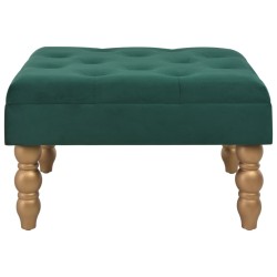 vidaXL Taburete verde oscuro 60x60x36 cm terciopelo