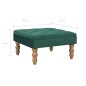 vidaXL Taburete verde oscuro 60x60x36 cm terciopelo vidaXL Taburete verde oscuro 60x60x36 cm terciopelo
