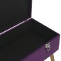 vidaXL Banco con compartimento de terciopelo morado 80 cm vidaXL Banco con compartimento de terciopelo morado 80 cm