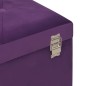 vidaXL Banco con compartimento de terciopelo morado 80 cm vidaXL Banco con compartimento de terciopelo morado 80 cm