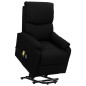 vidaXL Sillón de masaje elevable tela negro vidaXL Sillón de masaje elevable tela negro