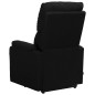 vidaXL Sillón de masaje elevable tela negro vidaXL Sillón de masaje elevable tela negro