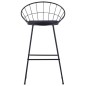 vidaXL Taburete de barra de cocina 2 unidades cuero sintético negro vidaXL Taburete de barra de cocina 2 unidades cuero sintético negro