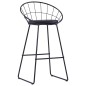 vidaXL Taburete de barra de cocina 2 unidades cuero sintético negro vidaXL Taburete de barra de cocina 2 unidades cuero sintético negro