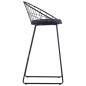 vidaXL Taburete de barra de cocina 2 unidades cuero sintético negro vidaXL Taburete de barra de cocina 2 unidades cuero sintético negro