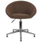 vidaXL Sillas de comedor giratorias 2 unidades tela marrón vidaXL Sillas de comedor giratorias 2 unidades tela marrón