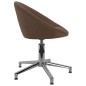 vidaXL Sillas de comedor giratorias 2 unidades tela marrón vidaXL Sillas de comedor giratorias 2 unidades tela marrón