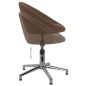vidaXL Sillas de comedor giratorias 2 unidades tela marrón vidaXL Sillas de comedor giratorias 2 unidades tela marrón