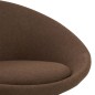 vidaXL Sillas de comedor giratorias 2 unidades tela marrón vidaXL Sillas de comedor giratorias 2 unidades tela marrón