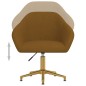 vidaXL Sillas de comedor giratorias 2 unidades terciopelo marrón vidaXL Sillas de comedor giratorias 2 unidades terciopelo marrón