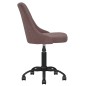 vidaXL Sillas de comedor giratorias 2 unidades tela marrón vidaXL Sillas de comedor giratorias 2 unidades tela marrón
