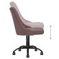 vidaXL Sillas de comedor giratorias 2 unidades tela marrón vidaXL Sillas de comedor giratorias 2 unidades tela marrón